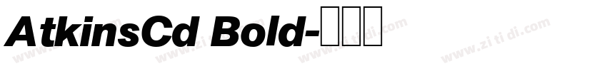 AtkinsCd Bold字体转换